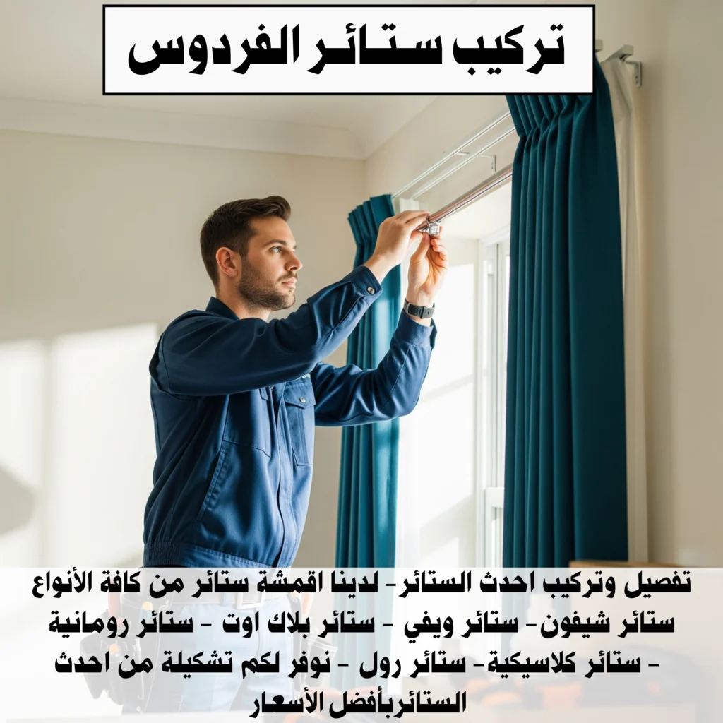 تركيب ستائر الفردوس