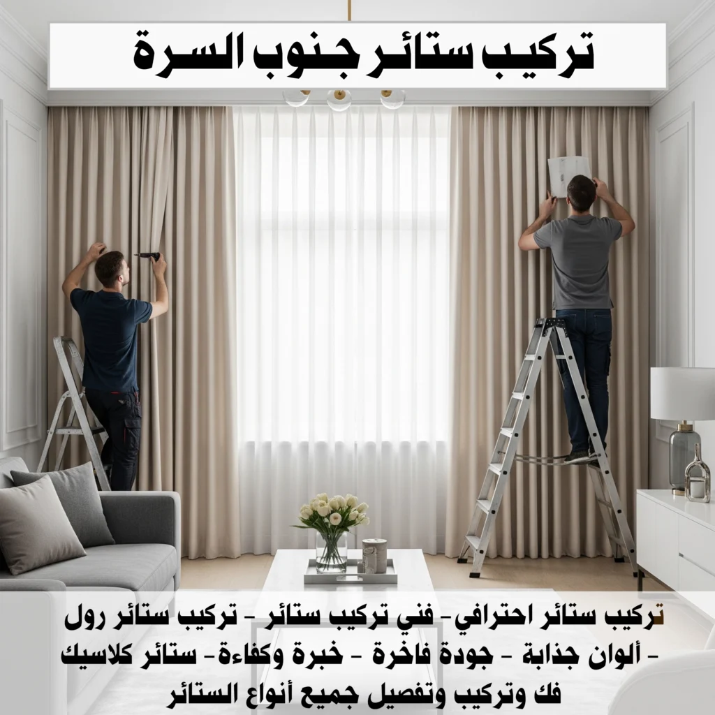 تركيب ستائر جنوب السرة